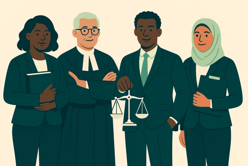 Pretam Singh, Nor & Co. legal team illustration